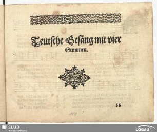 Teutsche Gesäng mit vier Stimmen.