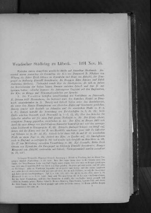 Hansetage 1491-1497.