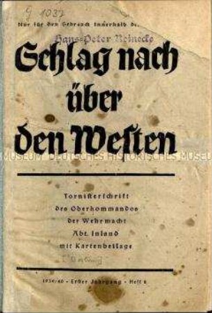 Propagandaschrift über den Westfeldzug der deutschen Wehrmacht im Zweiten Weltkrieg