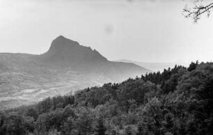 Markanter Felsen : Blick auf einen markanten Felsen. Im Vordergrund Wald.