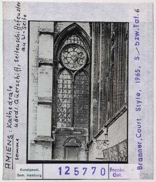 Amiens: Kathedrale, nördliches Querschiff, Seitenschiff-Fenster