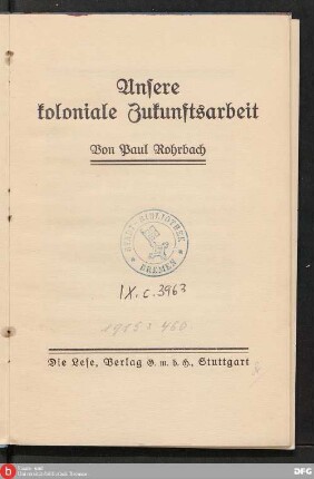 Unsere koloniale Zukunftsarbeit