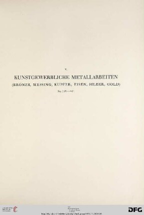 Kunstgewerbliche Metallarbeiten (Nr. 319-401)