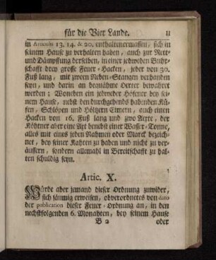Beyder Hoch-Löbl. Städte Lübeck Und Hamburg, Revidirte General-Feuer-Ordnung, Für die Vier-Lande