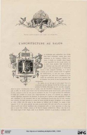 12: L' architecture au Salon