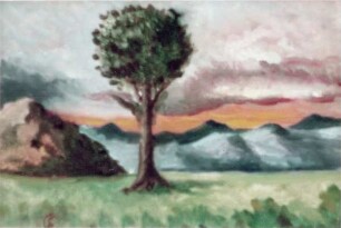 Baum im Gebirgswind
