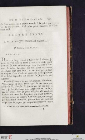 (Lettre LXXXI - XC)