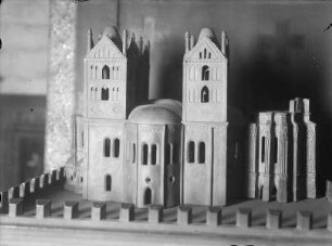 Modell der Marienkirche auf dem Harlungerberg in Brandenburg (Havel)