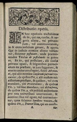 Distributio opreis.