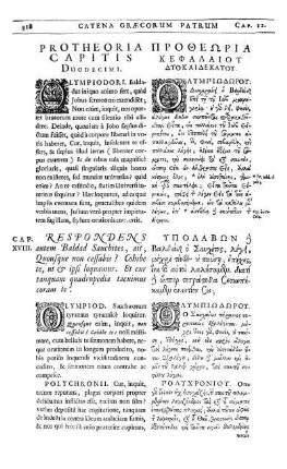 Protheoria Capitis Duodecimi.