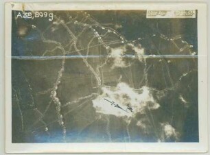 Foto eigener Stellungen am Nordrand von Serre-lès-Puisieux (Luftbild)