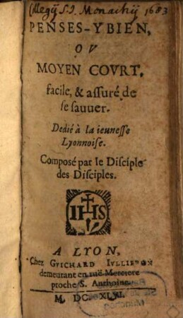 Pensez-y-bien ou moyen court ... de se sauver