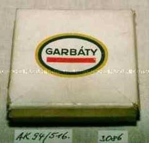 Pappschachtel für 20 Stück Zigaretten "GARBATY"