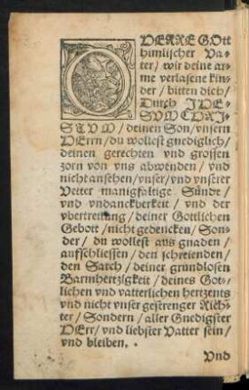 O Herre Gott himlischer Vater/ wir deine arme verlasene kinder/ bitten dich ...