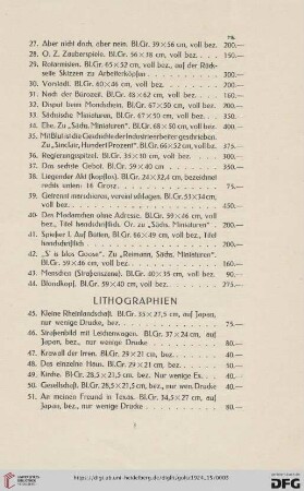 Lithographien (Nr.45-103)