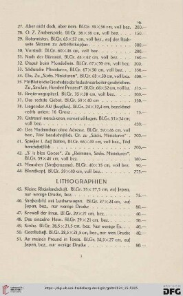 Lithographien (Nr.45-103)