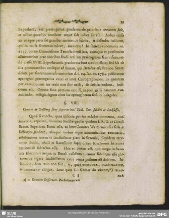 §. VIII. Comites de Stollberg sunt superioritati Elect. Sax. subditi et landsassii