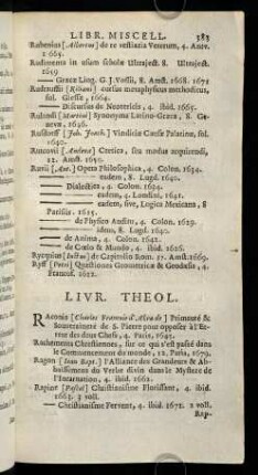 383-392, Livr. Theol. - Livres En Human.