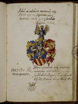 Daniel Engelhardt Siles., Padua 30 Martij 1575