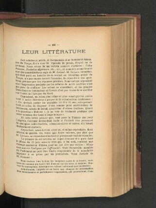 Leur Littérature.
