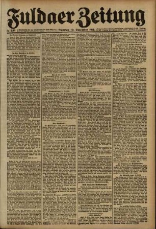 Ausgabe vom Dienstag, den 10. Dezember 1918.