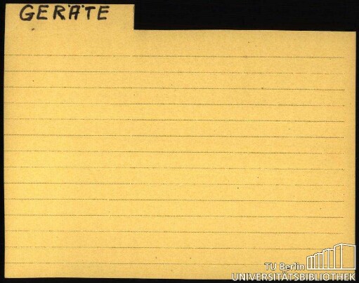 GERÄTE: Allgemein
