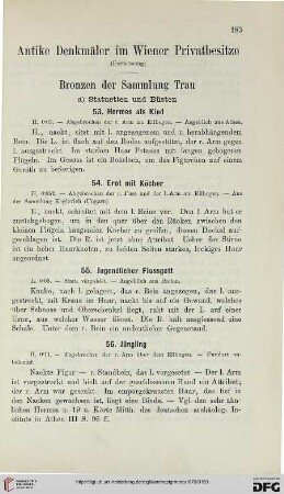 3: Antike Denkmäler im Wiener Privatbesitze, [5] : Bronzen der Sammlung Trau