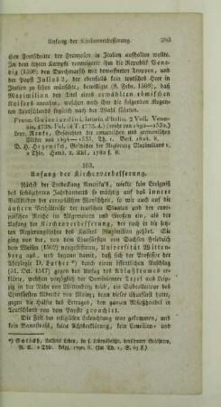 103. Anfang der Kirchenverbesserung