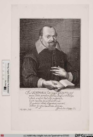 Bildnis Scipione Gentili (lat. Scipio Gentilis)