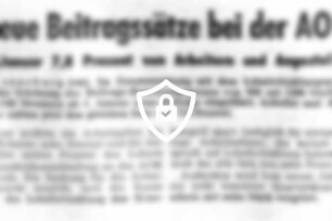 Neue Beitragssätze bei der AOK