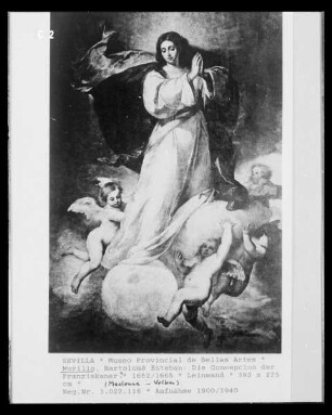 Maria auf Wolken von Engeln getragen