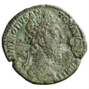 Münze, Sesterz, 184 - 185 n. Chr.