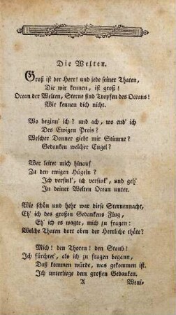 Sammlung von Poesien und prosaischen Auszügen