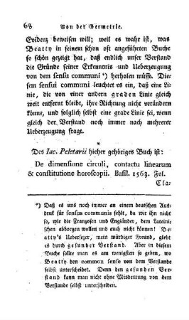 Zusaz, von einigen hieher gehörigen Schriften