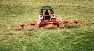 Fotografie: Futtererntetechnik, Werbegerät, Kreiselzettwender