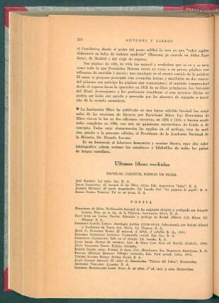 Últimos libros recibidos