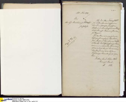 Von W. Fehsenfeld (Blender, Morsum) 1863 beantragte Wind- und Dampf-Kornmühle an der Straße zwischen Amedorf und Oiste; V.