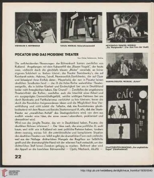 2: Piscator und das moderne Theater