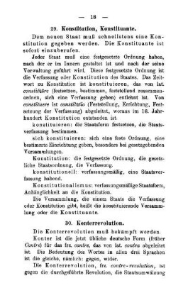 30. Konterrevolution.