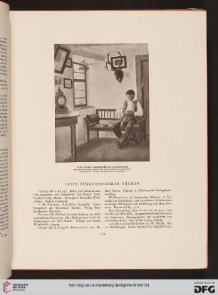 Liste eingegangener Bücher