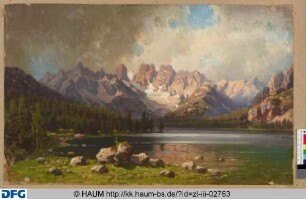 Gebirgslandschaft mit See