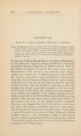 Chapter VIII. Soujourn in the Palembang Residency - continued