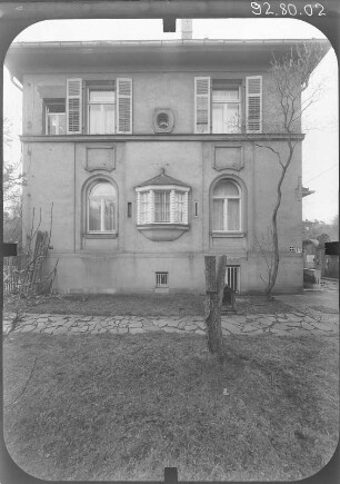 Leipzig-Gohlis, Kickerlingsberg 19. Villa. Gartenansicht von Nordwest