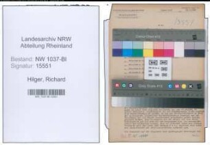 Entnazifizierung Richard Hilger , geb. 04.04.1898 (Dentist)