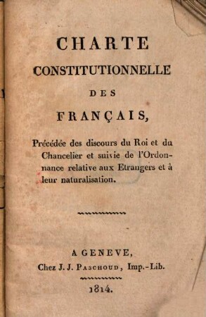 Charte constitutionelle des François