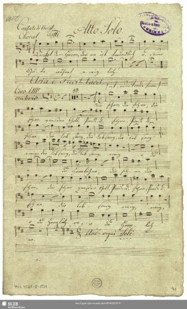 [Solo and coro:] Alto solo