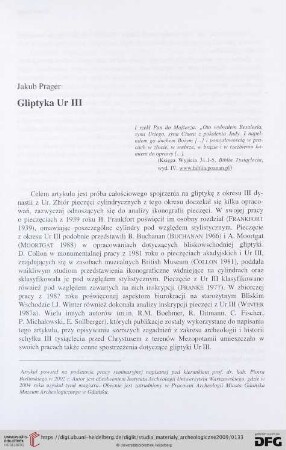 Gliptyka Ur III