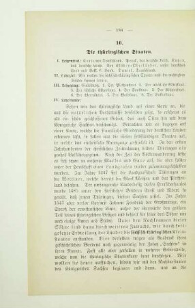 16. Die thüringischen Staaten