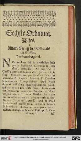 Sechste Ordnung