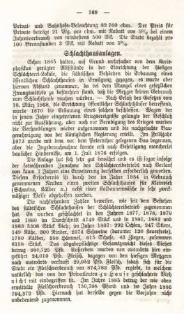 Schlachthausanlagen.